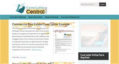 Desktop Screenshot of coverlettercentral.com
